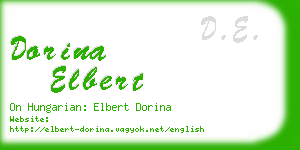 dorina elbert business card